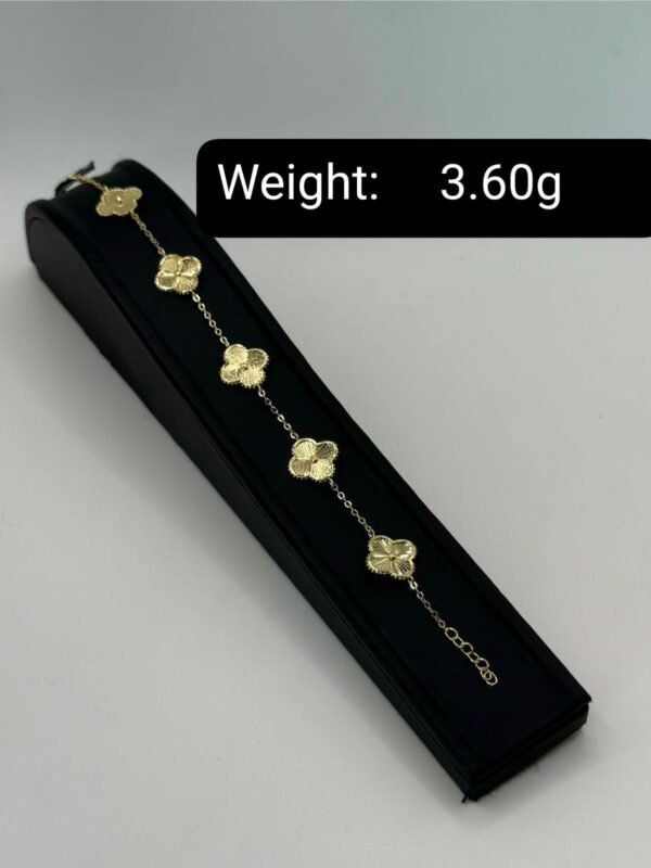 8k Genuine Gold Clover Necklace