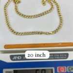 enuine 18k Gold Cuban Chain Necklace